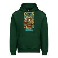 Forest Green i hate everyone but coffee helps western skeleton coffee sunflowers 12 Urban Hoodie - Artiststas