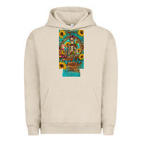 Pigment French Oak i hate everyone but coffee helps western skeleton coffee sunflowers 12 Urban Hoodie - Artiststas