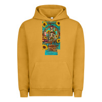 Pigment Peanut Butter i hate everyone but coffee helps western skeleton coffee sunflowers 12 Urban Hoodie - Artiststas