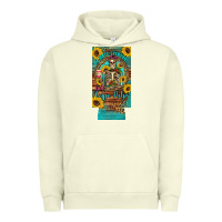 Pigment Pistachio i hate everyone but coffee helps western skeleton coffee sunflowers 12 Urban Hoodie - Artiststas