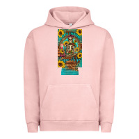 Pigment Salmon i hate everyone but coffee helps western skeleton coffee sunflowers 12 Urban Hoodie - Artiststas