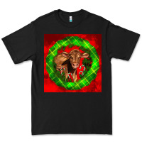 Black christmas red angus calf Premium Tee - LillyAllenDesigns