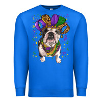 True Royal mardi gras hat  english bulldog Premium Sweatshirt - RanaPortraitStore