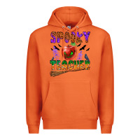 Carrot spooky teacher Premium Hoodie - BundleAndBundleShop