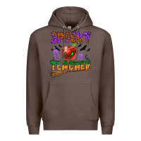 Coffee spooky teacher Premium Hoodie - BundleAndBundleShop