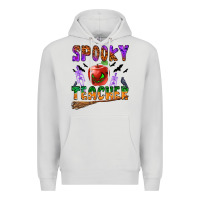 Dove Grey spooky teacher Premium Hoodie - BundleAndBundleShop