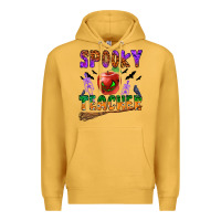 Mustard spooky teacher Premium Hoodie - BundleAndBundleShop