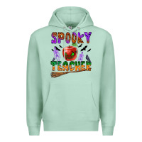 Seafoam spooky teacher Premium Hoodie - BundleAndBundleShop