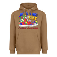 Toasted Coconut be a kind sole autism awareness Heavyweight Hoodie - MaliasSmallBusiness