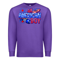 Purple all american boy billie wilder Premium Sweatshirt - texasbilliewilder