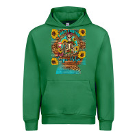 Emerald i hate everyone but coffee helps western skeleton coffee sunflowers 12 Urban Hoodie - Artiststas