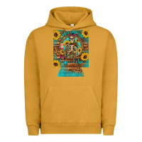 Pigment Peanut Butter i hate everyone but coffee helps western skeleton coffee sunflowers 12 Urban Hoodie - Artiststas