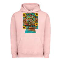 Pigment Salmon i hate everyone but coffee helps western skeleton coffee sunflowers 12 Urban Hoodie - Artiststas