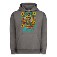 Pigment Tornado i hate everyone but coffee helps western skeleton coffee sunflowers 12 Urban Hoodie - Artiststas