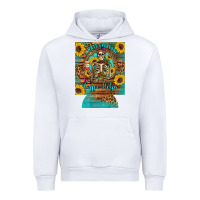 White i hate everyone but coffee helps western skeleton coffee sunflowers 12 Urban Hoodie - Artiststas