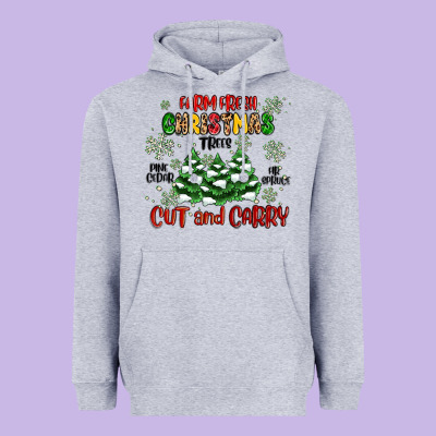 Heavyweight Hoodie farm fresh christmas trees