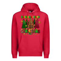 Cardinal rocking around the christmas tree Premium Hoodie - AdoDesignShop