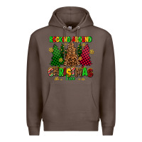 Coffee rocking around the christmas tree Premium Hoodie - AdoDesignShop