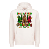 Pale Pink rocking around the christmas tree Premium Hoodie - AdoDesignShop
