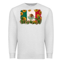 Oatmeal Heather mexican flag Premium Sweatshirt - Zillion Design Studio
