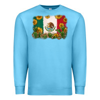 Ocean Blue mexican flag Premium Sweatshirt - Zillion Design Studio