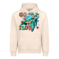 Sandshell go with the flow floral turtle Urban Hoodie - Jasminsmagicworld