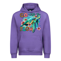 Tulip go with the flow floral turtle Urban Hoodie - Jasminsmagicworld