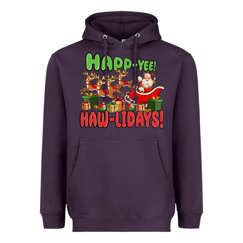 Happ Yee Haw Lidays Heavyweight Hoodie by MaliasSmallBusiness | Teevron