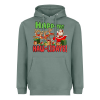 Sage happ yee haw lidays Heavyweight Hoodie - MaliasSmallBusiness