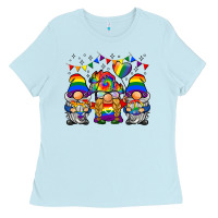 Baby Blue lgbtq gnome Ladies Tee - BarkalooDesign