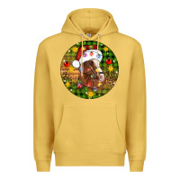 Antique Gold Christmas horse Premium Hoodie - Artiststas