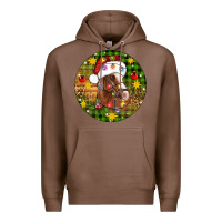 Chestnut Christmas horse Premium Hoodie - Artiststas