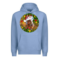 Colony Blue Christmas horse Premium Hoodie - Artiststas