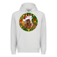 Dove Grey Christmas horse Premium Hoodie - Artiststas