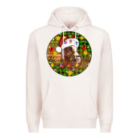 Pale Pink Christmas horse Premium Hoodie - Artiststas