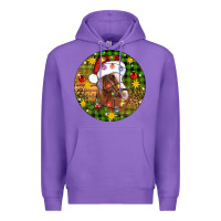 Purple Christmas horse Premium Hoodie - Artiststas