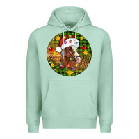 Seafoam Christmas horse Premium Hoodie - Artiststas