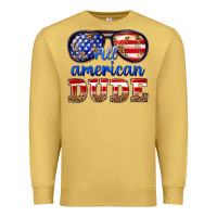 Antique Gold all american dude Premium Sweatshirt - texasbilliewilder