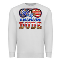 Dove Grey all american dude Premium Sweatshirt - texasbilliewilder