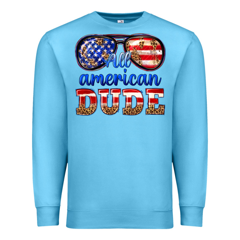 All American Dude Premium Sweatshirt by texasbilliewilder | Teevron