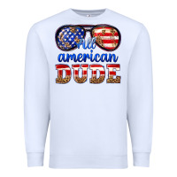 White all american dude Premium Sweatshirt - texasbilliewilder