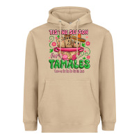 Mushroom tis the season for tamales tama la la la Heavyweight Hoodie - MaliasSmallBusiness