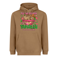 Toasted Coconut tis the season for tamales tama la la la Heavyweight Hoodie - MaliasSmallBusiness