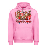 Fuchsia Pink tis the season christmas tree  cake baseball Urban Hoodie - AdoDesignShop