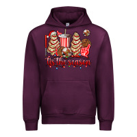 Mauve Wine tis the season christmas tree  cake baseball Urban Hoodie - AdoDesignShop