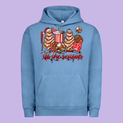 Tis The Season Christmas Tree  Cake Baseball Urban Hoodie Designed By Adodesignshop
