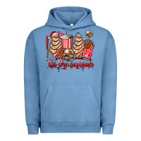 Pigment Pebble Blue tis the season christmas tree  cake baseball Urban Hoodie - AdoDesignShop