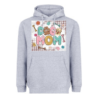 Heather Grey dog mom Heavyweight Hoodie - MaliasSmallBusiness