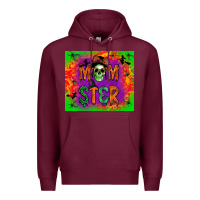 Burgundy momster Premium Hoodie - BundleAndBundleShop