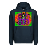Navy momster Premium Hoodie - BundleAndBundleShop